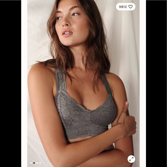 FREE PEOPLE Galloon Lace Racerback NWOT - Picture 4 of 9